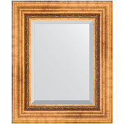 Зеркало Evoform Exclusive 56х46 BY 3360 с фацетом в багетной раме - Римское золото 88 мм