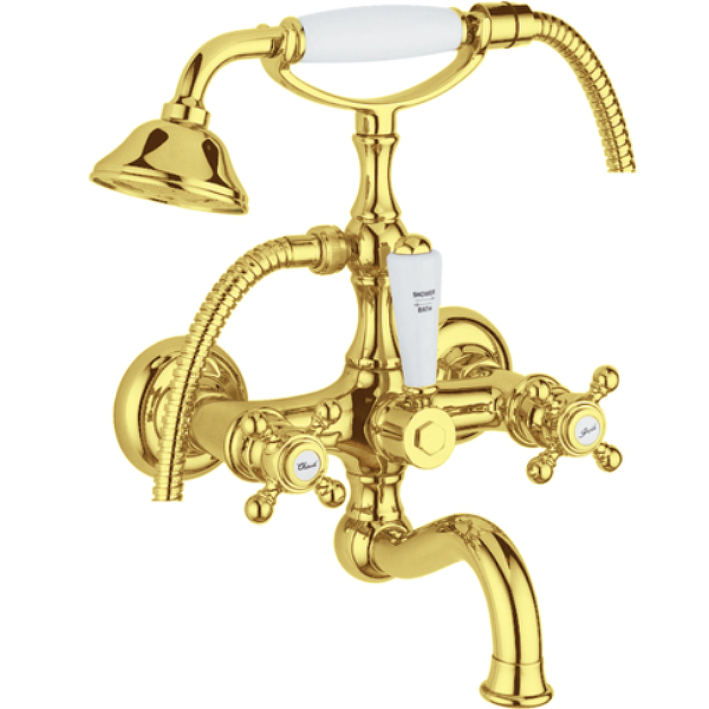 Смеситель для ванны Migliore Arcadia 18394 Золото смеситель для ванны migliore prestige new 26894 универсальный золото