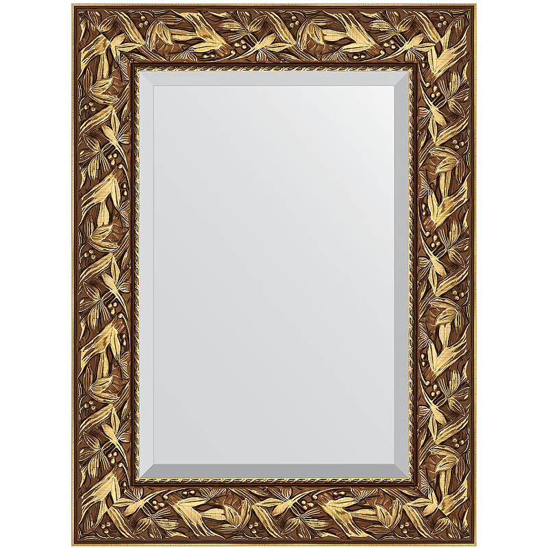 Зеркало Evoform Exclusive 79х59 BY 3389 с фацетом в багетной раме - Византия золото 99 мм
