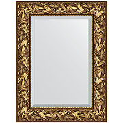Зеркало Evoform Exclusive 79х59 BY 3389 с фацетом в багетной раме - Византия золото 99 мм
