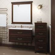 Комплект мебели для ванной Opadiris Гарда 90 Орех антикварный-1