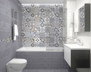 Керамический декор Laparet Rock мозаичный серый MM11187 20х60 см-1