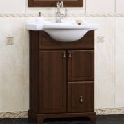 Комплект мебели для ванной Opadiris Клио 50 Орех антикварный со светильником Рустика Бронза-1