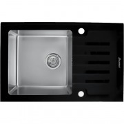 Кухонная мойка Seaman Eco Glass SMG-780B.B Нержавеющая сталь