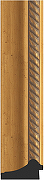 Зеркало Evoform Exclusive 103х73 BY 3457 с фацетом в багетной раме - Состаренное золото с плетением 70 мм-2