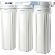 Трехступенчатая система фильтрации Unicorn FPS-3 ST для питьевой воды умягчение с краном и картриджами