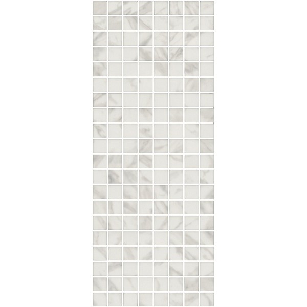цена Керамический декор Kerama Marazzi Алькала белый мозаичный MM7203 20х50 см