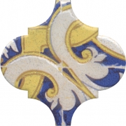 Керамический декор Kerama Marazzi Арабески Майолика орнамент OP\A160\65000 6,5х6,5 см