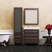 Комплект мебели для ванной Opadiris Лаварро 70 Венге-4