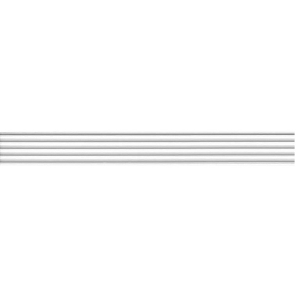 Керамический бордюр Kerama Marazzi Монфорте белый структура обрезной LSA013R 3,4х40 см