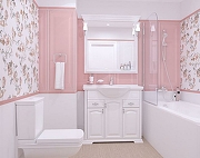 Керамическая плитка Kerama Marazzi Монфорте розовый панель обрезной 14007R настенная 40х120 см-1