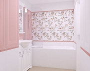 Керамическая плитка Kerama Marazzi Монфорте розовый панель обрезной 14007R настенная 40х120 см-2