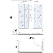 Душевой бокс River Wisla 150x80 ТН 10000000789 с поддоном-6