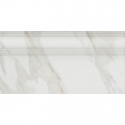Керамический плинтус Kerama Marazzi Прадо белый обрезной FME002R 20х40 см