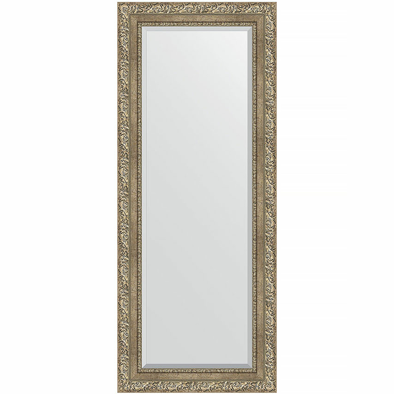 Зеркало Evoform Exclusive 135х55 BY 3513 с фацетом в багетной раме - Виньетка античное серебро 85 мм