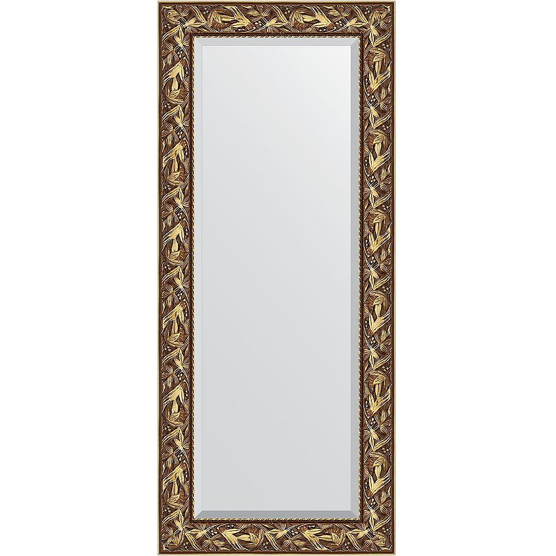 Зеркало Evoform Exclusive 149х64 BY 3545 с фацетом в багетной раме - Византия золото 99 мм зеркало напольное с фацетом в багетной раме evoform византия золото 99 мм 84x203 см