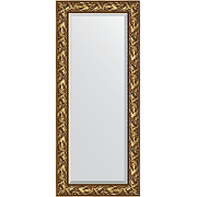 Зеркало Evoform Exclusive 149х64 BY 3545 с фацетом в багетной раме - Византия золото 99 мм