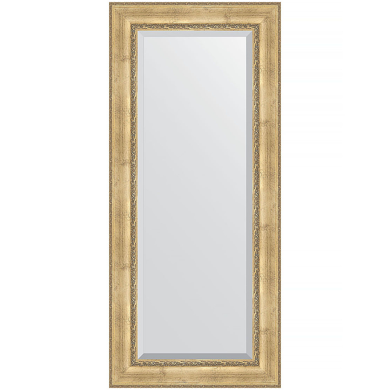 Зеркало Evoform Exclusive 162х72 BY 3584 с фацетом в багетной раме - Состаренное серебро с орнаментом 120 мм