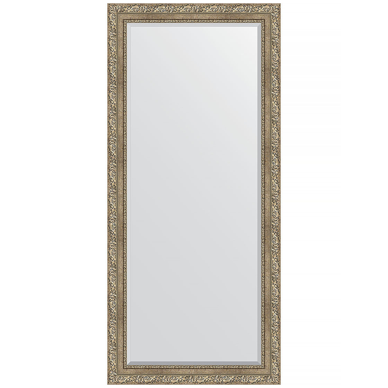 Зеркало Evoform Exclusive 165х75 BY 3591 с фацетом в багетной раме - Виньетка античное серебро 85 мм