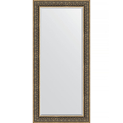 Зеркало Evoform Exclusive 169х79 BY 3605 с фацетом в багетной раме - Вензель серебряный 101 мм