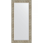 Зеркало Evoform Exclusive 170х80 BY 3606 с фацетом в багетной раме - Барокко серебро 106 мм