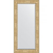 Зеркало Evoform Exclusive 172х82 BY 3610 с фацетом в багетной раме - Состаренное серебро с орнаментом 120 мм