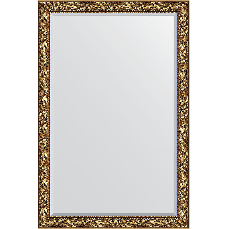 Зеркало Evoform Exclusive 179х119 BY 3623 с фацетом в багетной раме - Византия золото 99 мм зеркало evoform exclusive 179х119 by 3626 с фацетом в багетной раме травленое золото 99 мм