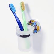 Стакан для зубных щеток WasserKRAFT Diemel K-2228 Хром-1