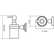 Дозатор для жидкого мыла WasserKRAFT Diemel K-2299 Хром-2