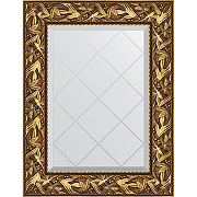 Зеркало Evoform Exclusive-G 76х59 BY 4027 с гравировкой в багетной раме - Византия золото 99 мм