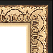 Зеркало Evoform Exclusive-G 77х60 BY 4036 с гравировкой в багетной раме - Барокко золото 106 мм-2