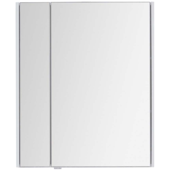 Зеркальный шкаф Aquanet Августа 75 210010 подвесной Белый зеркальный шкаф aquanet доминика 80 led цвет бел фасад черный 171082
