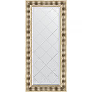 Зеркало Evoform Exclusive-G 127х57 BY 4067 с гравировкой в багетной раме - Серебряный акведук 93 мм