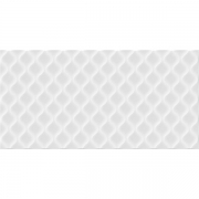Керамическая плитка Cersanit Deco рельеф белый DEL052D настенная 29,8x59,8 см