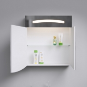 Зеркальный шкаф Aqwella Темпо 60 Tmp.04.06 с подсветкой Белый-1