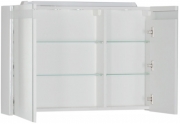 Зеркальный шкаф Aquanet Лайн 90 165582 с подсветкой L Белый-1