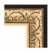 Зеркало Evoform Exclusive-G 92х70 BY 4122 с гравировкой в багетной раме - Барокко золото 106 мм-2