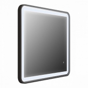 Зеркало Iddis Cloud 80 с подсветкой Черный матовый-1