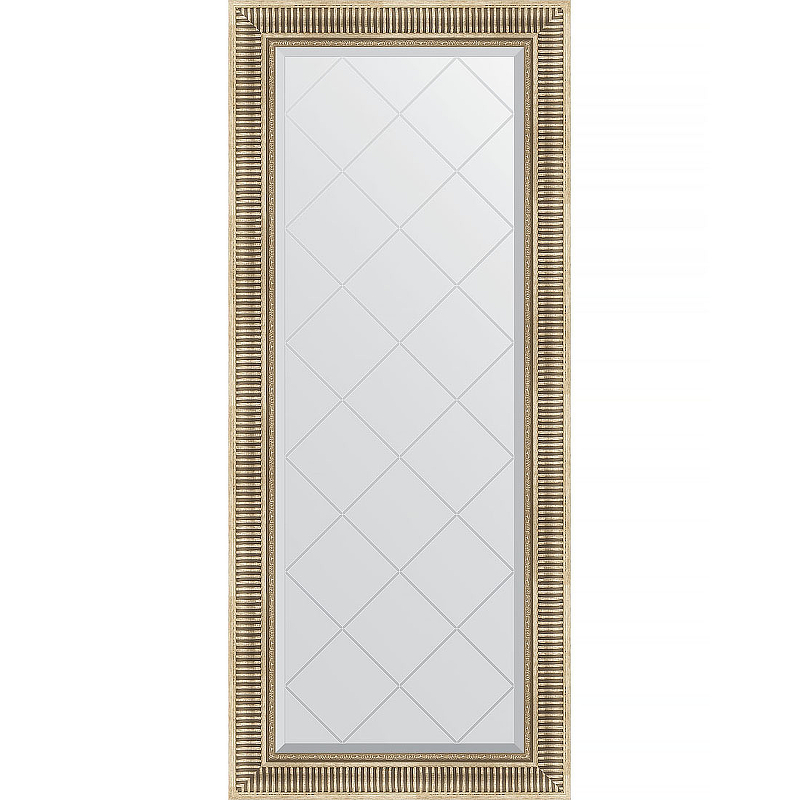 Зеркало Evoform Exclusive-G 157х67 BY 4153 с гравировкой в багетной раме - Серебряный акведук 93 мм
