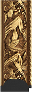 Зеркало Evoform Exclusive-G 158х69 BY 4156 с гравировкой в багетной раме - Византия золото 99 мм-2