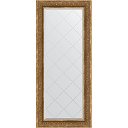Зеркало Evoform Exclusive-G 159х69 BY 4163 с гравировкой в багетной раме - Вензель бронзовый 101 мм