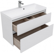Комплект мебели для ванной Aquanet Гласс 100 240468 Белый-1