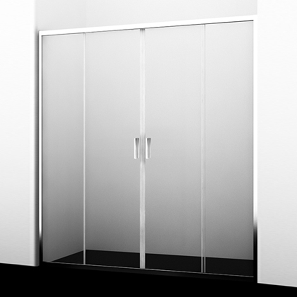 Душевая дверь WasserKRAFT Lippe 45S08 150 профиль Хром, стекло прозрачное