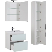 Комплект мебели для ванной Aquanet Гласс 60 240458 Белый-6