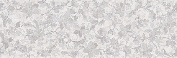 Керамическая плитка Emigres Microcemento Blanco Floral настенная 30x90 см