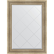 Зеркало Evoform Exclusive-G 105х77 BY 4196 с гравировкой в багетной раме - Серебряный акведук 93 мм