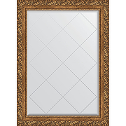 Зеркало Evoform Exclusive-G 102х75 BY 4185 с гравировкой в багетной раме - Виньетка бронзовая 85 мм