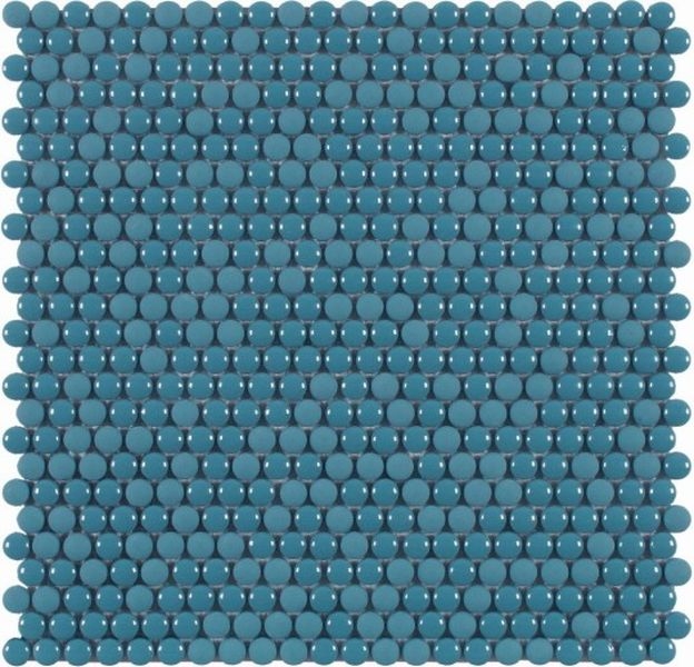 Стеклянная мозаика Dune Glass Mosaics Dots Blue 28,2х28,5 см - фото 1