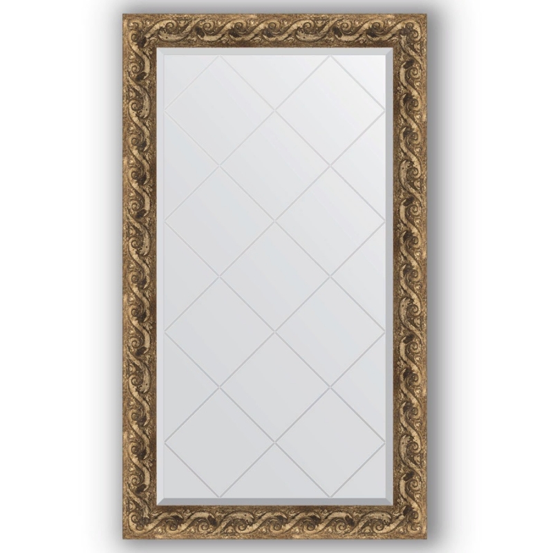 зеркало evoform exclusive g 106х106 by 4442 с гравировкой в багетной раме фреска 84 мм Зеркало Evoform Exclusive-G 130х76 Фреска