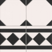 Керамическая плитка Realonda Oxford Negro Cenefa напольная 33x33см